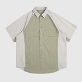 Utility-Hemd mit Farbblockdesign